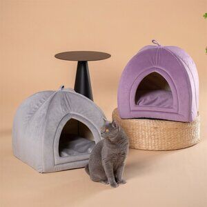 New - Original Packaging - Medium Size Cat Tent Cat Bed with Removable Cushion